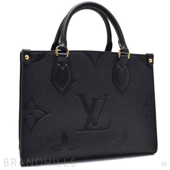 Louis Vuitton On The Go PM Handbag Emplant Noir Black - Picture 7 of 7